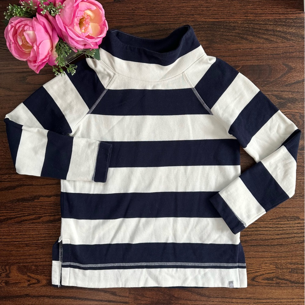 NWOT T by Talbots nautical striped pullover, XS
